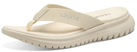 s.Oliver Damen Zehentrenner mit Dicker Sohle Bequem, Gold (Champagne), 41 EU