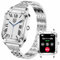 TAYSHILEY Smart Watch da donna, 1,59 pollici, Full Touch, Smartwatch da donna con monitoraggio della salute femminile, fitness tracker cardiofrequenzimetro (Argento pieno)
