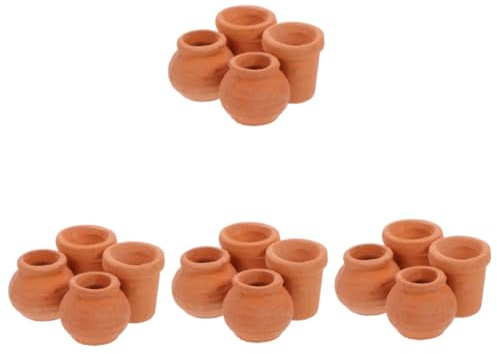 MERRYHAPY 16stücke Miniatur Töpfe Für Pflanzen Leichte Tragbare Keramik-gartenbehälter Für Sämlinge Für Innenräume Und Balkone