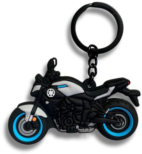 Yamaha Racing Hyper Naked MT-07 - Portachiavi per moto, Blu, Taglia unica