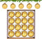 absolove Weihnachtskugeln Glas Gold 6CM, 16er Set Christbaumkugeln, Weihnachtskugeln Ornamente mit Federtextur für Christbaumschmuck, Heimdekoration und Andere Festliche Dekorationen