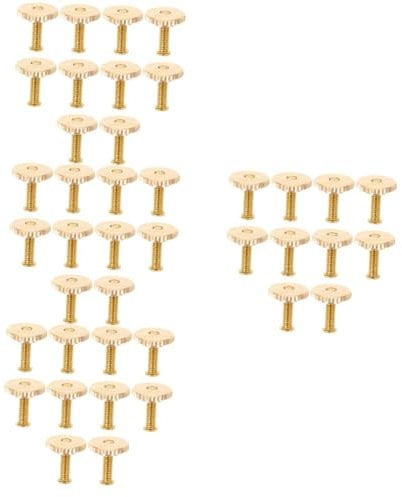 Operitacx 40sets Metal Badge Pin Backs Screw Cap Kit Versatile Craft Fixators Pride Badges