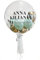 Bubble Fabrik - Personalisiertes Ballongeschenk: Durchsichtiger Heliumballon mit Bunten Ballons, Geschenk zur Hochzeit, Hochzeitsmitbringsel