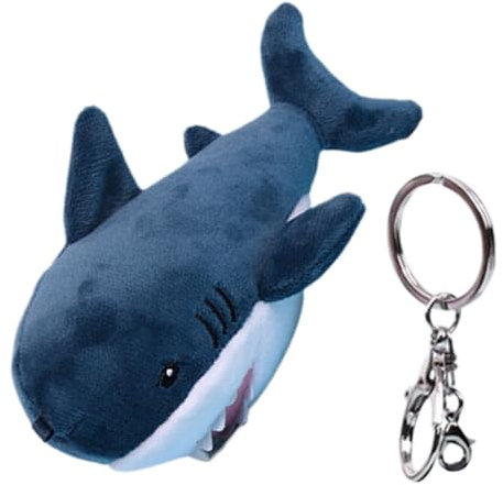 BESTYASH Plüsch Schlüsselanhänger Hai Schlüsselring Rucksack Anhänger Kuscheltier Tasche Dekoration Geschenk Für Freunde