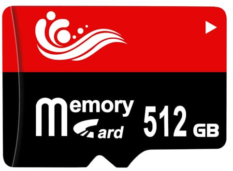 Locpof Carte SD 512 Go Carte Mémoire Imperméable SD Card Grande Capacité Carte Memoire Carte TF pour Caméra,Tablette,Ordinateur,PC