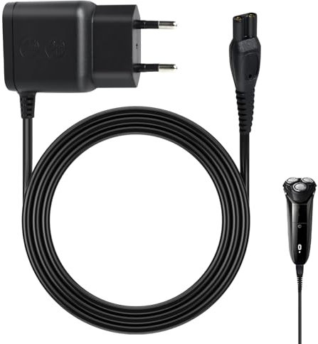 15V Elektrorasierer Ladegerät für Philips HQ8505 5000, MG5750 MG7790 MG7720 BG5020 Bartschneider, Aquatec, Arcitec, Quadra, Speed-XL, Passend für Rasierer, Netzteil Ladegerät Ersatz