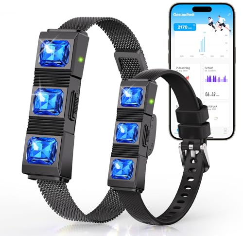 iSo Tech Fitness Tracker Smartwatch ohne Display für Damen Herren | 24/7 Aktivitäts- und Schlaftracker mit Herzfrequenz Blutsauerstoff HRV, 30 Tage, 170+ Sportmodi, Kein Abo