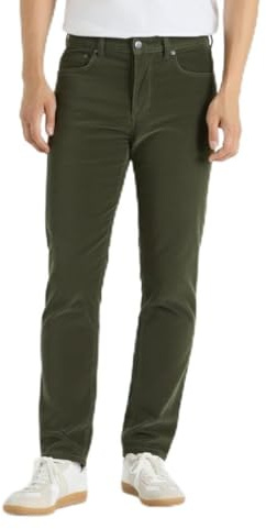 Thread Bloom Mens Corduroy Trousers Regular Fit Casual Classic Stretch Cotton Office Straight Leg Flat Front Cord Trousers Size 32-44