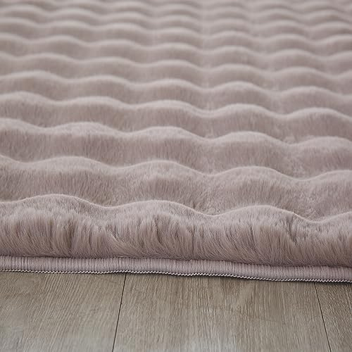 KADIMA DESIGN Langflorteppich Unifarben Elegant Kuschelig Weich Waschbar Strapazierfähig Langlebig 25mm Flor Läufer Beige 80x250 cm Wohnzimmer Esszimmer Fußbodenheizung geeignet | ALBA