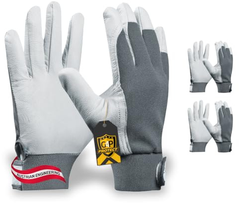 G4P Comfort Pro Arbeitshandschuhe, 2 Paar, Gr. 10/XL, Leder, atmungsaktiv | Für Werkstatt, Bau & Industrie, sicherer Halt bei jedem Griff, feines Tastgefühl, angenehme Passform, langlebig & formstabil