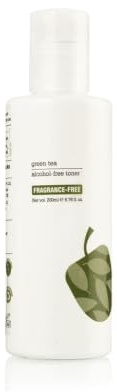 Green Tea Non-Alcoholic Toner, 100% Fragrance Free & Non-Drying Formula, Shrinks Pores & Combats Acne, Vegan, Transparent, 200 ml