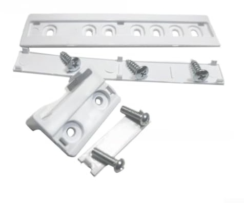 Kit de rail coulissant pour porte de réfrigérateur encastrable – pour support de montage blanc premium pour portes de réfrigérateur dissimulées – Mécanisme coulissant silencieux pour Midea for Haier