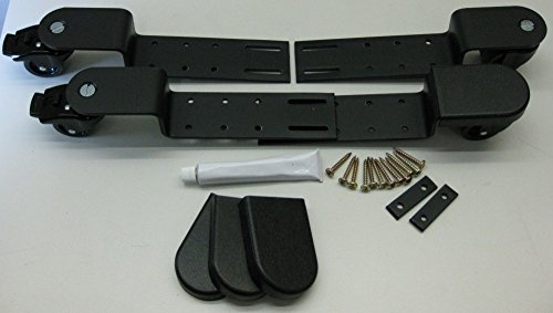 Rollenböcke verstellbar mit Bremse (schwarze Abdeckkappe)