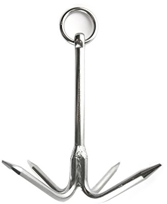 US Stainless Edelstahl-316-Haken-Anker, 200 mm, Marinequalität, Greifhaken