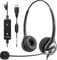 Wantek 602N Cuffie USB/Type-C Con Microfono Antirumore - Stereo Compatte Con Controllo Chiamate, Comode Per Computer, Laptop, Call Center
