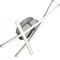 Monzana LED Deckenlampe 3 Flammig 15W Matt Warmweiß Montagematerial Wohnzimmer Schlafzimmer Büro Flur Küche Decke Lampe Leuchte Deckenleuchte Silber