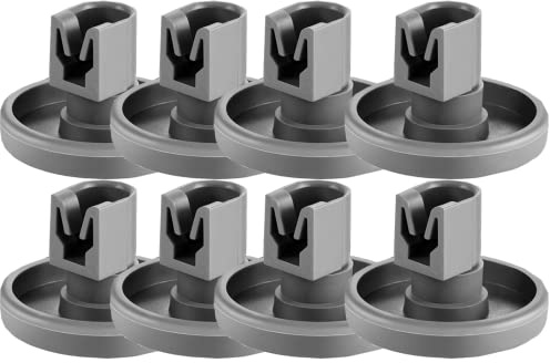 Dishwasher Lower Basket Wheels for Favorit Favcomp 40 mm (Set of 8 Pieces) Zanussi 50269757006 50286965004 50286964007 50269971003