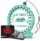 K-MART Smart Weighted Hula Hoop, Verstellbarer Hula-Hoop-Reifen, 27 Knoten, Grün