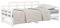 vidaXL Tagesbett Ausziehbar Sofa Gästebett Sofabett Bett Bettsofa Schlafsofa Ausziehbett Bettgestell Holzbett Weiß Massivholz Kiefer 2X(90x190) cm