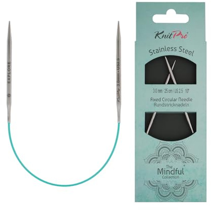 KnitPro Die Mindful Kollektion Feste Rundnadeln 10 (25cm) | 3mm