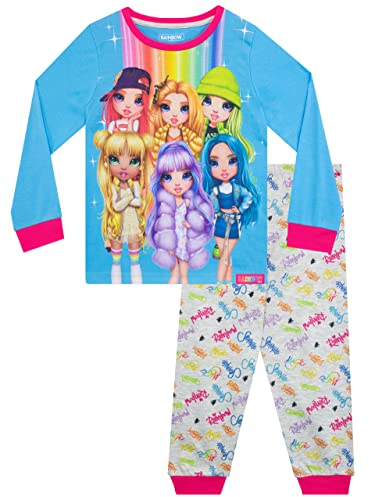 Rainbow High Mädchen Schlafanzug Blau 122