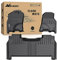 Nilight TPE-Fußmatten für Dodge Ram 1500 2020 2021 2022 2023 2024 Dodge Ram 1500 New Body Crew Cab mit hinterer Aufbewahrungsbox, für jedes Wetter, passgenau, robuste Bodeneinlagen