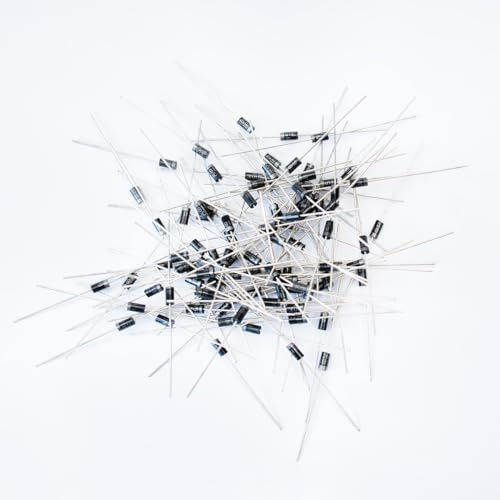 Innfeeltech 100Pcs 1N5818 Dioden Universal-Silizium-Gleichrichter, 1A, 30V Silizium-Gleichrichter Dioden