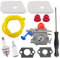 MCHNIC Vergaser mit Luftfilter Benzinfilter für Husqvarna 124L 125E 125C 125L 125LD 125R 125RJ 128C 128CD 128LD 128L 128LDX 128R 128RJ 128DJX Rasentrimmer ersetzt C1Q-W40A C1Q-W3 545081848