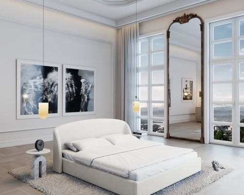 Polsterbett Marconi Lederbett Komplettbett mit Matratze und Topper - Bettkasten BZW. Stauraum (Weiss, 180x200 cm)