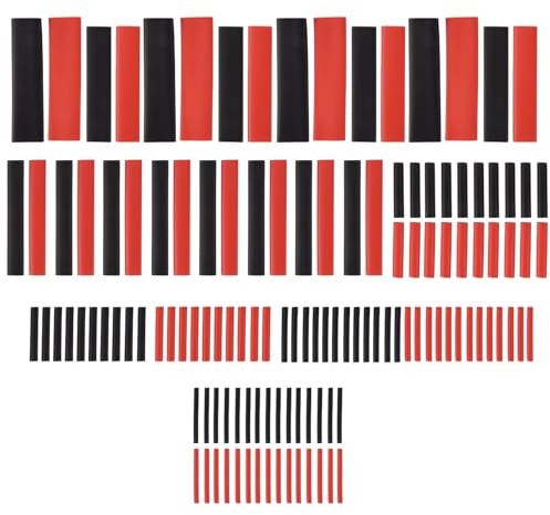iFutniew 127-teiliges 2:1 Schrumpfschlauch, Draht-, Kabelschlauch, elektrisches Verbindungs-Set