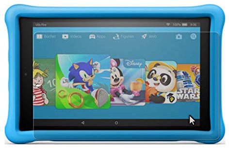 Maoni 2x Schutzfolie kompatibel mit Amazon Fire HD 10 Kids 2019 (9. Generation) - kristallklar, antibakteriell, Premium Displayschutz,