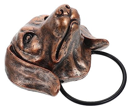 WOONEKY Türknopf Mit Hund Kunstharz Basteln Heimdekoration Haustür Vintage-stil Kunstharz Türgriff