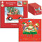 Tom Smith Giftmaker Weihnachtskarten, quadratisch, 2 festliche Hunde-Weihnachtsdesigns, 14 cm, 10 Stück