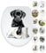 Befestigung oben und unten, lustiger Toilettensitz mit Absenkautomatik, Welpenrolle (schwarzer Labrador-Welpe), Heim und Badezimmer, Landhaus- und Bauernhaus-Dekoration, Geschenk für Mama und Papa