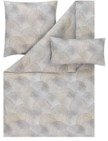 ESTELLA MakoSatin Bettwäsche Orion 135x200 + 80x80 + 40x80 cm Fb. Grau