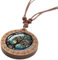 LIUWAZJ Natural Wood Round Tree of Life Necklace, Adjustable Rope, Ladies Girls Gifts, Pendant Necklace for Men Women