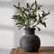 PORCER 15,2 cm antike Keramikvase, Terrakotta, Boho-Dekor, Bauernhaus, dekorative rustikale Vase für Heimdekoration, Wohnzimmer, Eingang, Hochzeit, Schwarz