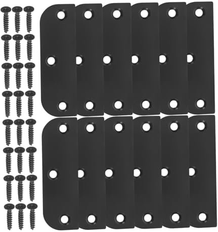 FIXOSHEE Metal Door Hinge Block Fillers Hinge Hole Cover Plate Door Knob Hole Cover for Vanity