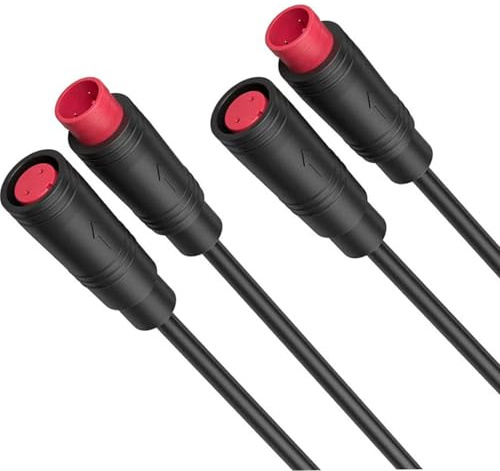 RUNCCI-YUN waterproof Julet 2-pin connector extension cable for e-bikes, cable connectors, female and male plug wire for electric bike light