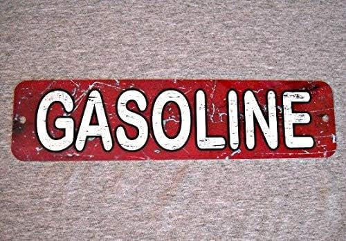 New Road Sign Gasoline Gas Filling Station Fuel Garage Service Oil Lube Petrol Can Street Sign 4x16 inches