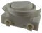 Interrupteur à bascule encastrable pour lampe - 2 A - 250 V - Gris - Convient comme interrupteur de rechange pour les lampes de cuisine encastrées (blanc)
