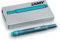 Lamy T10 Tintenpatronen (5 Packungen á 5 Stück = 25 Patronen, türkis)