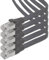 5m - noir - 5 pièces Câble ruban LAN Ethernet Gigabit CAT.7 (RJ45) câble réseau câble brut (10Gbit/s) câble d'installation plat mince compatible avec Cat.5 - Cat.5e - Cat.6