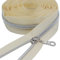 YaHoGa 9 m silberfarben endlos Reißverschluss Meterware Beige Reissverschluss 6mm-Spirale + 25 Nonlock-Zipper (silberfarben Beige)