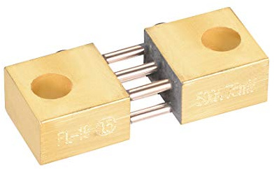 sourcing map Shunt Resistor 500A 75mV per DC Corrente Amperometro Pannello analogico Meter Esterno FL-19 Shunt Divisore