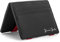 Jaimie Jacobs Flap Boy Slim - Das Original - Magic Wallet ohne Münzfach integrierter RFID Schutz Magischer Geldbeutel Echtleder (Carbon mit Rot)