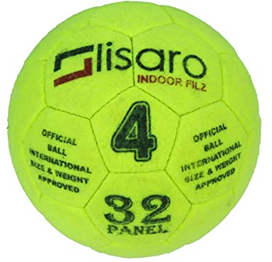 Lisaro Indoor Filz 2.0 Hallenfußball Gr. 4 | Hallenball | Indoorfußball | Spielball der Extraklasse