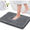 Microfibre Douces Absorbant avec Fond en Caoutchouc Antidérapant Tapis de Bain,pour la Bathtub Side