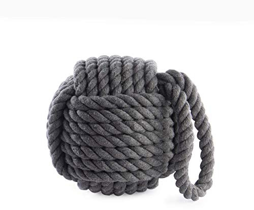 Cream Rope Knot Door Stopper|Decorative Door Weight | Rope Knot Door Stop, Door Holder, Heavy Door Stopper, Decorative Door Weight, Cream Nautical Decor