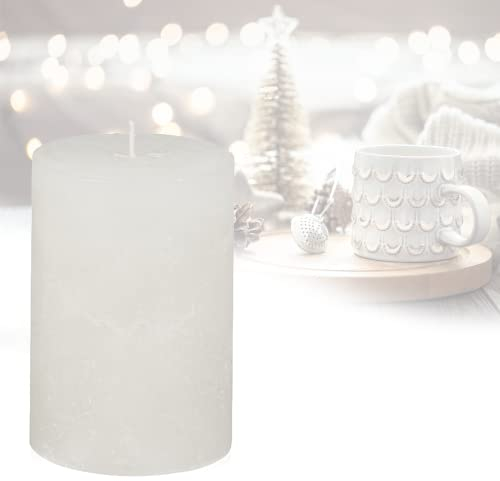 Smart-Planet - Vela navideña (12 cm de largo, 54 horas, para corona de Adviento), color blanco